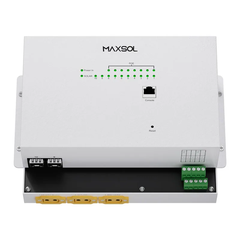 Switch PoE industriale solare gestito 8GE+2GF