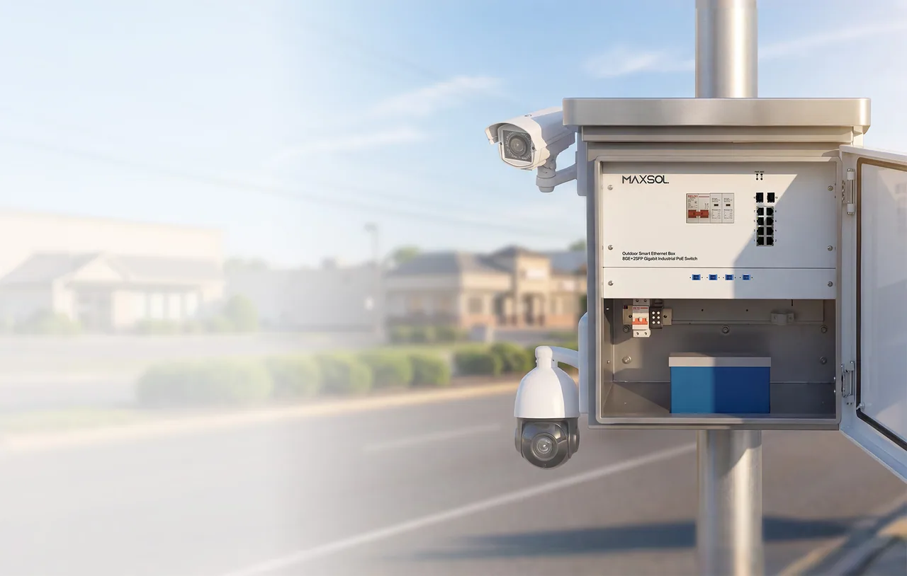 Box PoE intelligente industriale per reti esterne