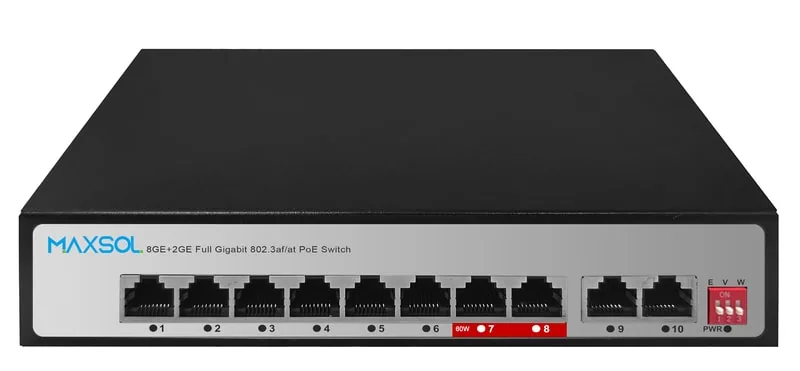 Switch PoE Gigabit non gestito a lungo raggio a 8 porte, 120W