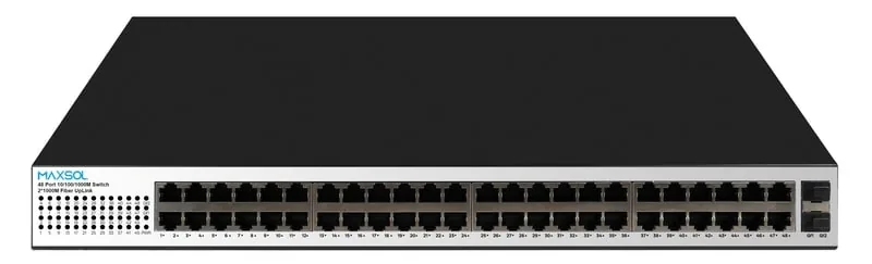 Switch Gigabit PoE Maxsol PS14802SFG a 48 porte con due uplink