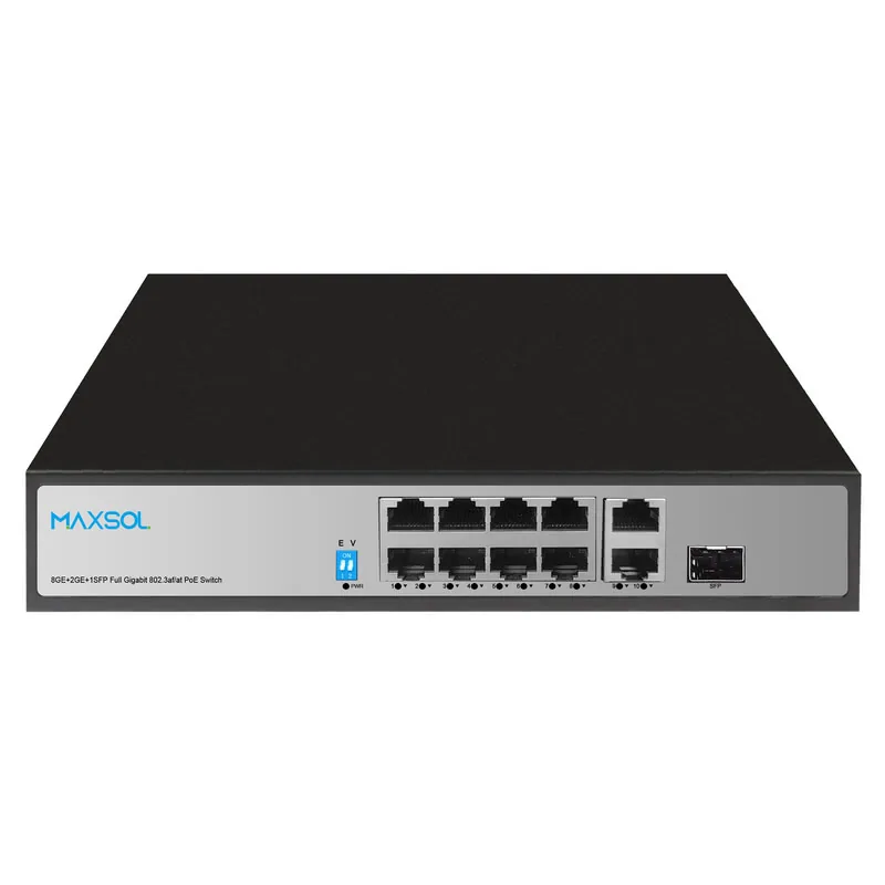 Switch PoE+ Gigabit PS1802FG a 8 porte con uplink RJ45 e SFP
