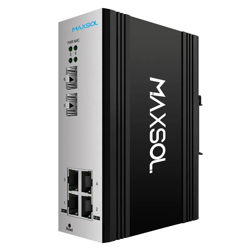 Switch industriale PoE++ Gigabit gestito a 4 porte
