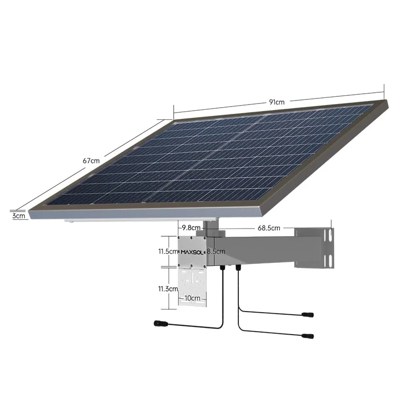 Sistema solare Maxsol CS12060 con pannello monocristallino da 120W