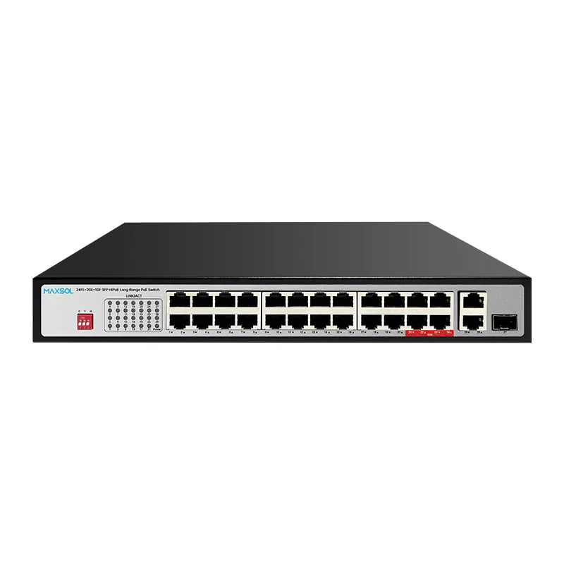 Switch HiPoE a 24 porte da 300W con uplink Gigabit