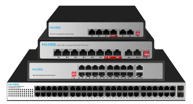 Switch PoE commerciale 1000Mbps