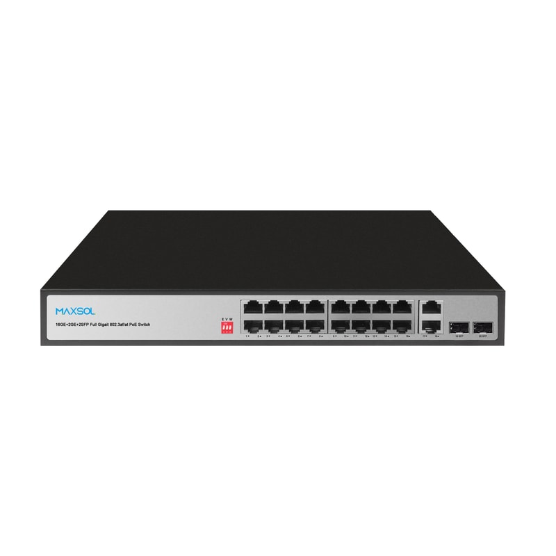 Switch PoE Gigabit non gestito a lungo raggio a 16 porte, 200W