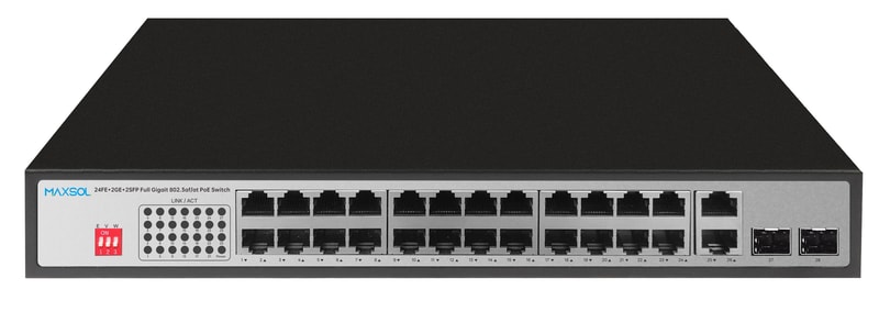 Switch PoE Gigabit non gestito a lungo raggio a 24 porte, 300W