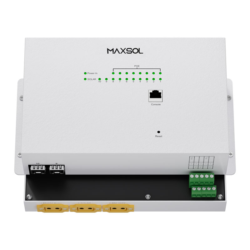 Switch PoE industriale solare gestito 8GE+2GF